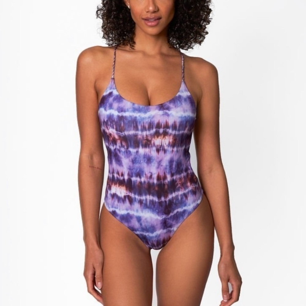 NWOT Ayra Swim Panama one piece swimsuit strappy thong 12295